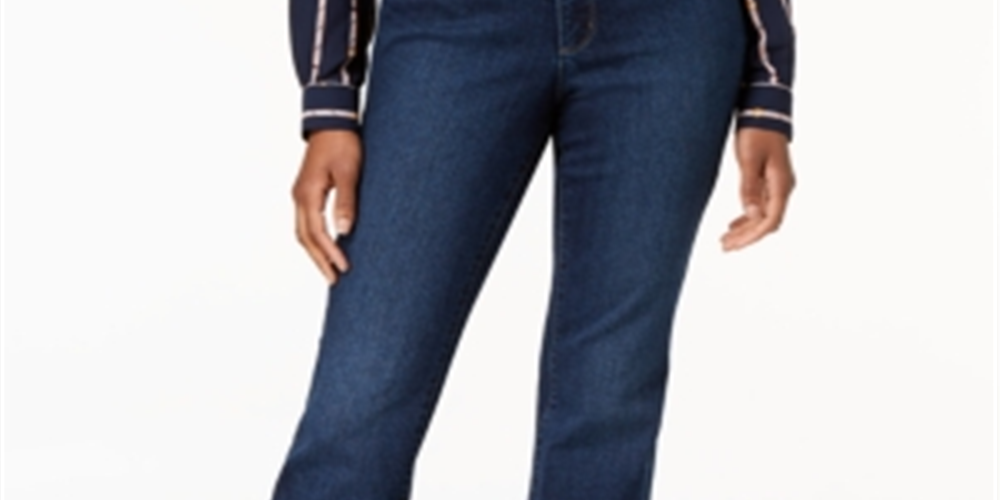 Calça jeans feminina Charter Club Prescott Bootcut azul tamanho 6 -