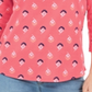 Charter Club Blusa feminina estampada com decote canoa, vermelha, tamanho grande
