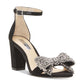 INC International Concepts Kivah9 Tecido Feminino Aberto Biqueira Casual Tira no Tornozelo Sapatos Pretos Tamanho 6 M