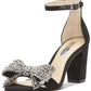 INC International Concepts Kivah9 Tecido Feminino Aberto Biqueira Casual Tira no Tornozelo Sapatos Pretos Tamanho 6 M