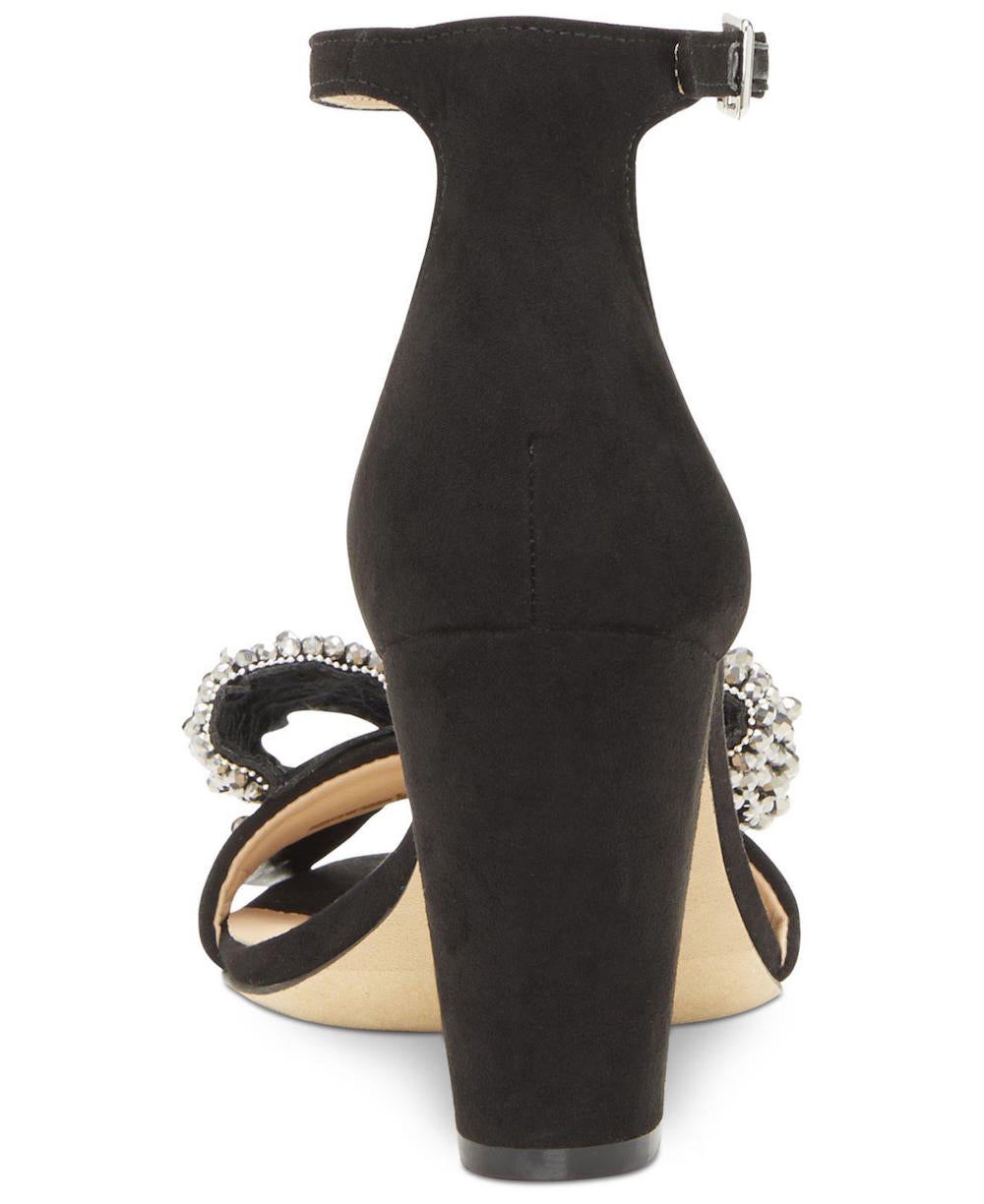 INC International Concepts Kivah9 Tecido Feminino Aberto Biqueira Casual Tira no Tornozelo Sapatos Pretos Tamanho 6 M