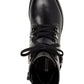 Giani Bernini Botas femininas Naomii Lug de couro com bico fechado no tornozelo preto tamanho 10 M