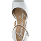 American Rag Feminino Reeta Tecido Peep Toe Tira no Tornozelo D-orsay Sapatos Brancos Tamanho 9,5 M