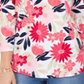 Blusa feminina com estampa floral Charter Club vermelha, tamanho 2XL