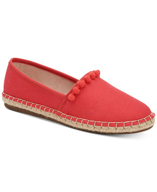 Charter Club Joeey Fabric Espadrille Flats Fechado Feminino Laranja Tamanho 5 M