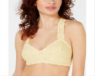 Sutiãs íntimos florais femininos Free People para o dia a dia, amarelo, tamanho grande