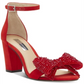 INC International Concepts Kivah Fabric Open Toe Feminino Vermelho Tamanho 6