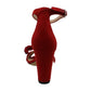 INC International Concepts Kivah Fabric Open Toe Feminino Vermelho Tamanho 6