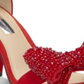 INC International Concepts Kivah Fabric Open Toe Feminino Vermelho Tamanho 6