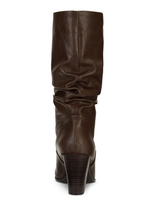 Esprit Women's Oliana Memory-Foam Mid-Shaft B Dark Brown Size 8M