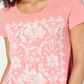 Camiseta feminina com estampa gráfica Style &amp; Co, rosa, tamanho PP