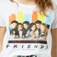 Camiseta gráfica Hybrid Juniors Friends, cinza, tamanho GG