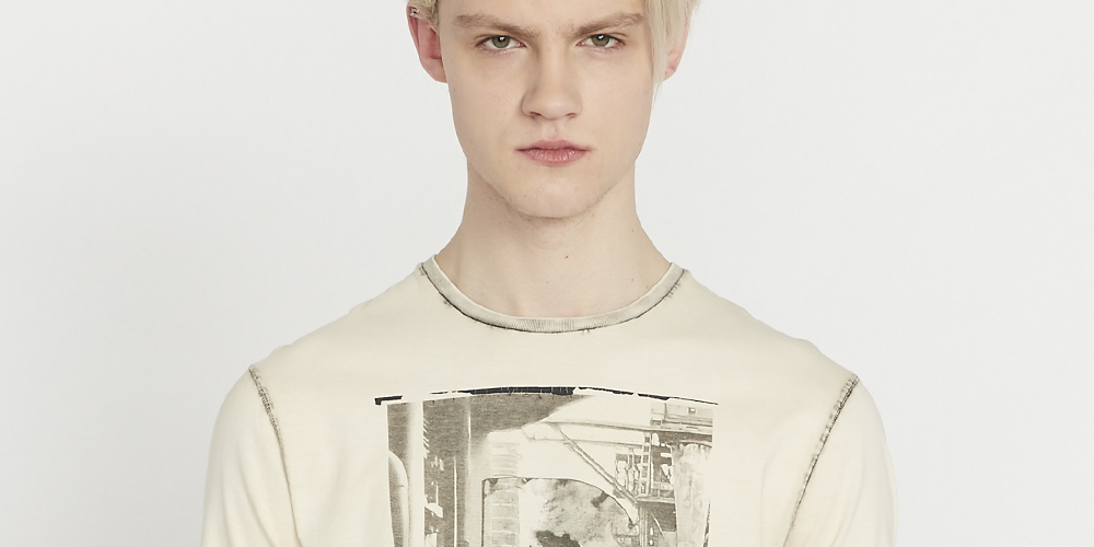 Camiseta Buffalo David Bitton Tonew Branca Tamanho XX-G