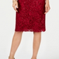 Vestido curto de renda feminino Jessica Howard, vinho, tamanho 10P