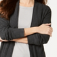 Cardigan longo térmico waffle feminino Style &amp; Co, cinza, tamanho pequeno M