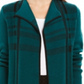 Cardigan feminino Charter Club Petite com frente aberta, verde-bálsamo, tamanho Petit M