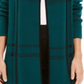 Cardigan feminino Charter Club Petite com frente aberta, verde-bálsamo, tamanho Petit M