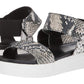 Sandálias femininas Franco Sarto Kana Leather Sandália marrom tamanho 8,5 M