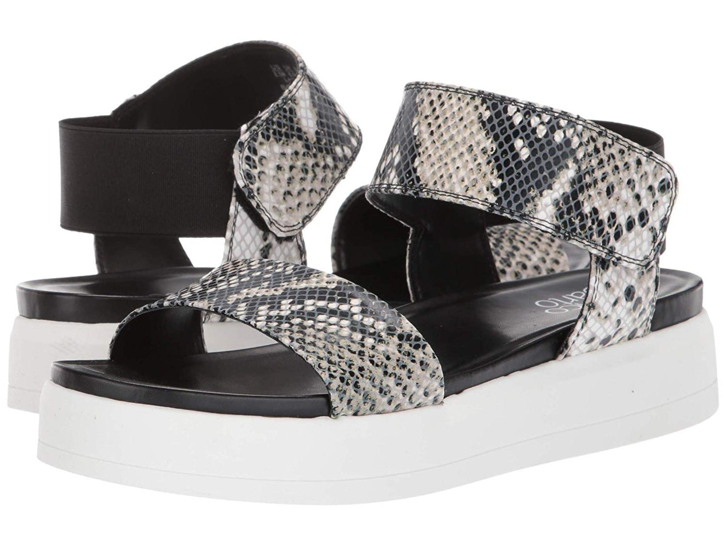 Sandálias femininas Franco Sarto Kana Leather Sandália marrom tamanho 8,5 M