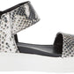 Sandálias femininas Franco Sarto Kana Leather Sandália marrom tamanho 8,5 M