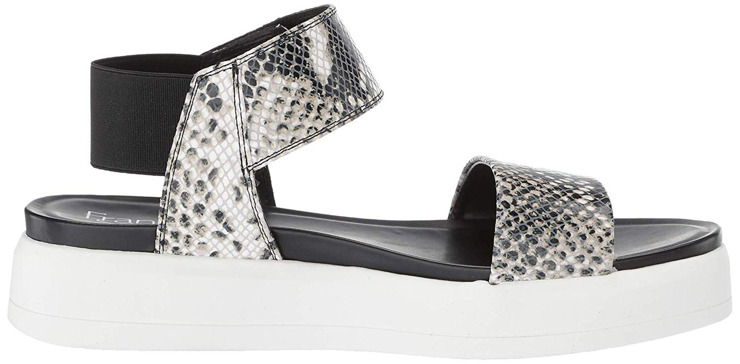 Sandálias femininas Franco Sarto Kana Leather Sandália marrom tamanho 8,5 M