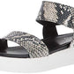 Sandálias femininas Franco Sarto Kana Leather Sandália marrom tamanho 8,5 M