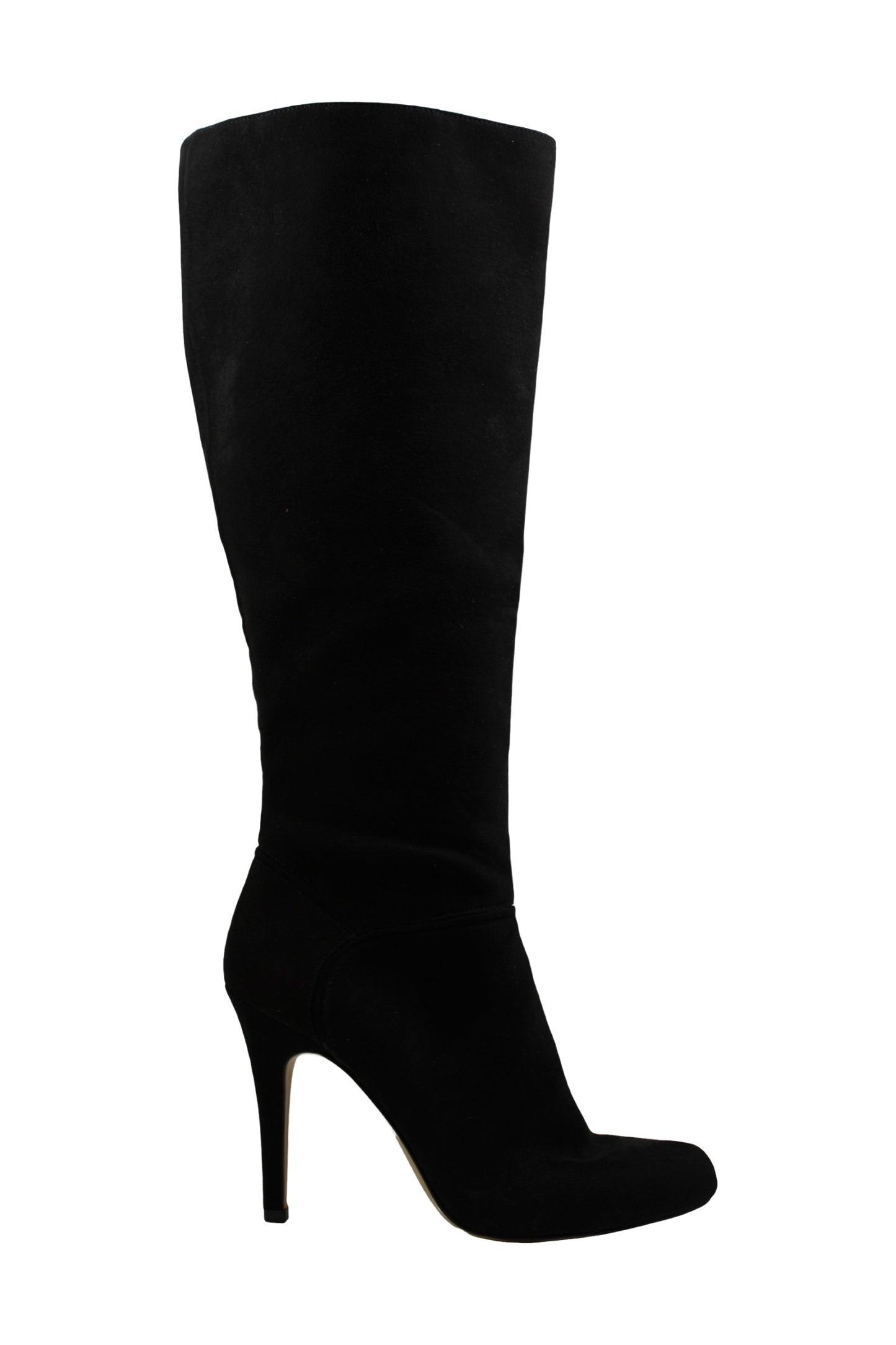 Botas femininas de cano alto com bico fino e tecido Taisa da INC International Concepts, pretas, tamanho 7 M