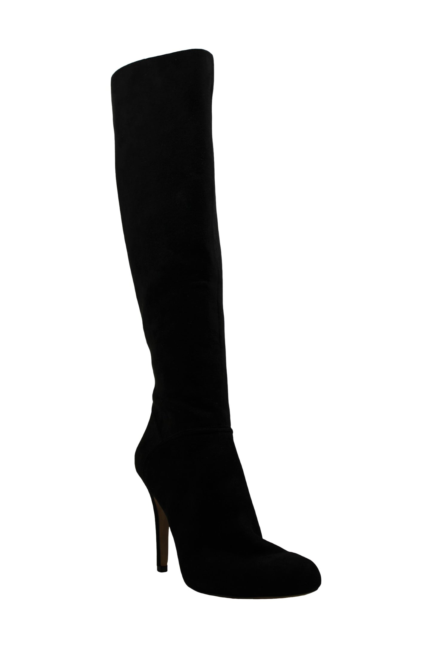 Botas femininas de cano alto com bico fino e tecido Taisa da INC International Concepts, pretas, tamanho 7 M