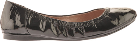 Vince Camuto Ellen Couro Envernizado Feminino Biqueira Redonda Sapatilhas Pretas Tamanho 8 M