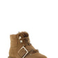Botas Michael Kors Little &amp; Big Girls Medline Reina - Bege Tamanho 1 M