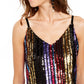 INC International Concepts Top Feminino com Lantejoulas Magenta Flame Tamanho XS