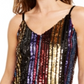 INC International Concepts Top Feminino com Lantejoulas Magenta Flame Tamanho XS