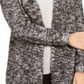 Cardigan feminino de malha mesclada com cílios, preto, tamanho GG, da Style &amp; Co