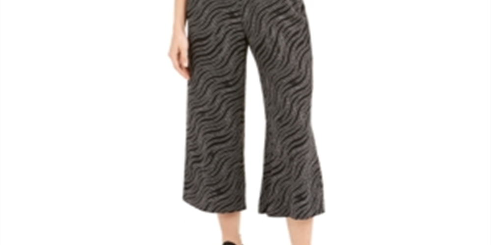 Macacão feminino Michael Kors com cinto e estampa de corrente, preto, tamanho 12