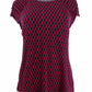 Tommy Hilfiger Blusa Feminina Estampada Manga Franzida Vermelha Tamanho X-G