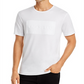 Camiseta masculina Karl Lagerfeld Paris com logotipo em relevo, branca, tamanho M