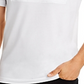 Camiseta masculina Karl Lagerfeld Paris com logotipo em relevo, branca, tamanho M