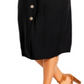 Vestido midi casual com decote em V plus size City Chic feminino, preto, tamanho 18W
