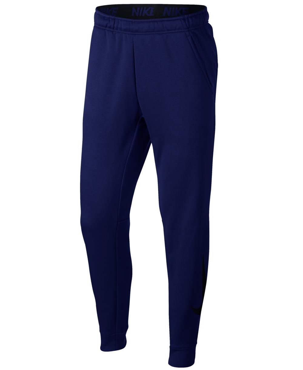 Calça de treino Nike Therma Tapered masculina, azul, tamanho XX-G