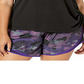 Camiseta de corrida Nike Plus Miler manga curta feminina, preta, tamanho 2X