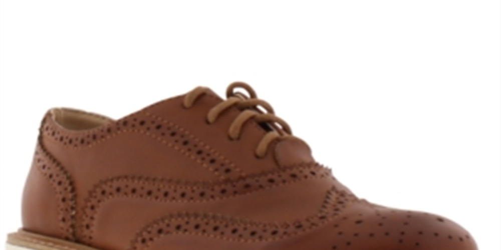 Sapatos Kenneth Cole Little &amp; Big Boy's Wing Ryan Marrom Tamanho 1 M