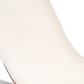 Botas femininas XoXo Taniah bico fino na altura do tornozelo, tamanho 11, brancas