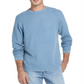 Suéter masculino vintage de algodão texturizado, gola redonda, azul, tamanho XX-G