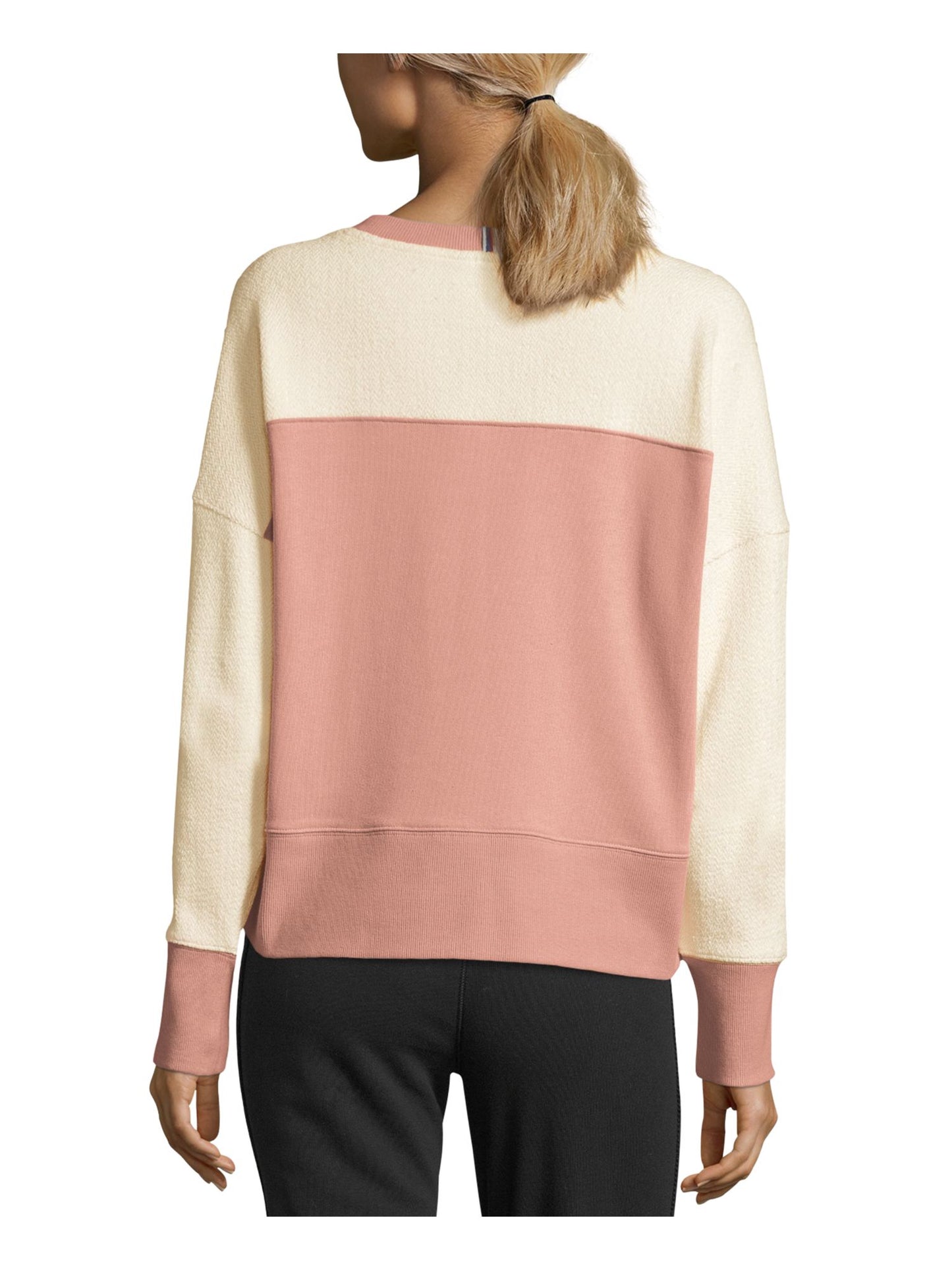 Moletom Champion Heritage Cotton Mix Texture Feminino Rosa Tamanho X-S
