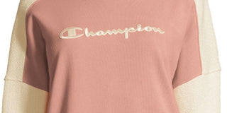 Moletom Champion Heritage Cotton Mix Texture Feminino Rosa