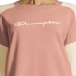 Moletom Champion Heritage Cotton Mix Texture Feminino Rosa Tamanho X-S