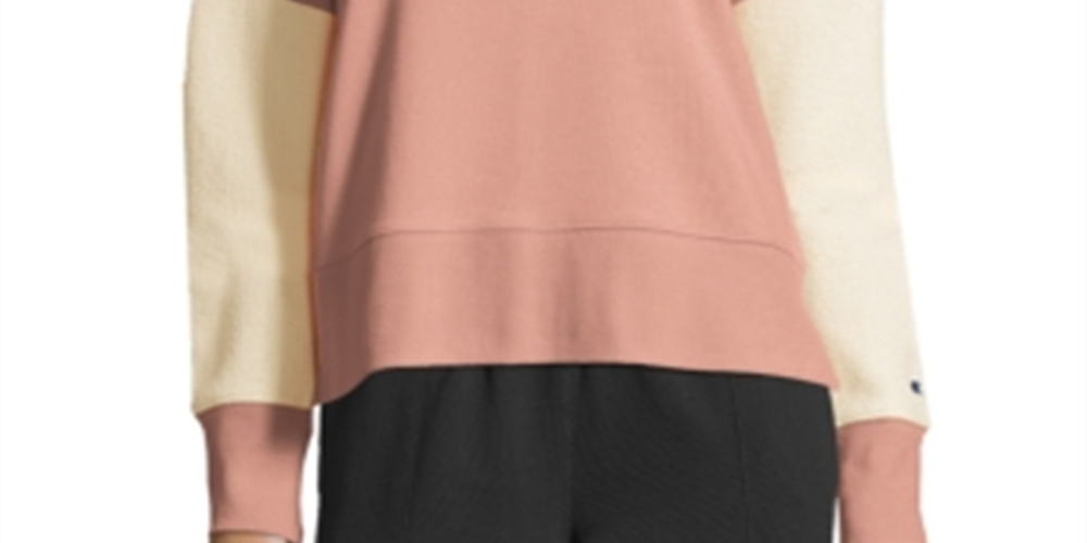 Moletom Champion Heritage Cotton Mix Texture Feminino Rosa Tamanho X-S
