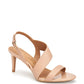 Sandálias de couro femininas Calvin Klein Lancy com tiras, marrom, tamanho 9,5 M