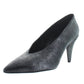 Michael Kors Lizzy Leather Metallic Scarpin Feminino Prateado Tamanho 7 M