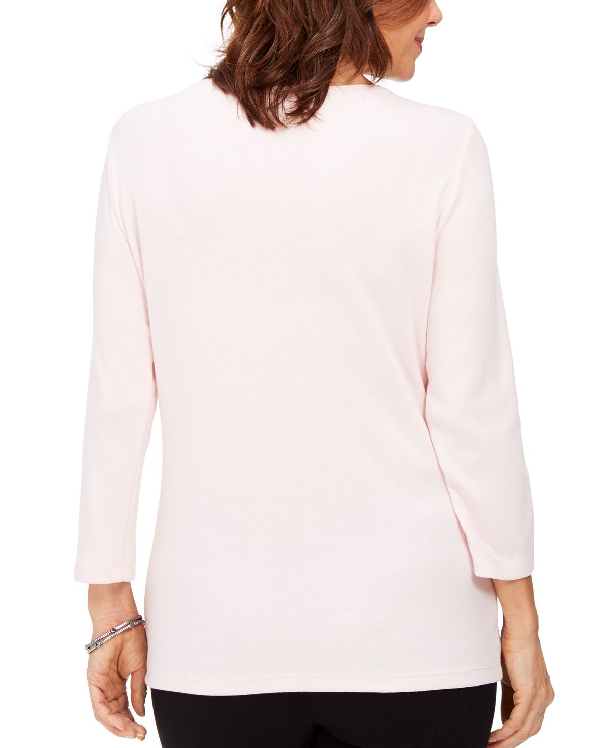 Karen Scott Top Feminino Estampado Rosa Tamanho Pequeno P